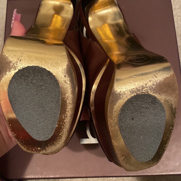 BEBE BROWN HEELS - Picture 4 of 4